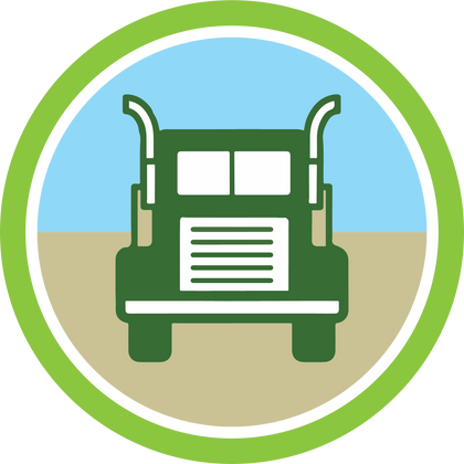 Truck Transportation Badge - Online